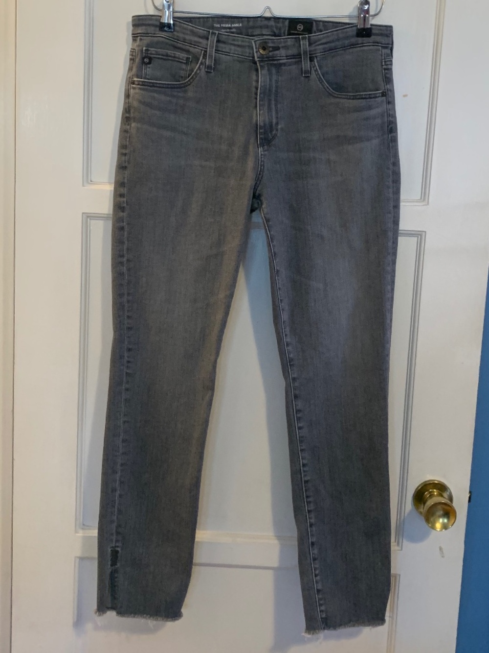AG The Prima Ankle Cigarette Grey Jeans